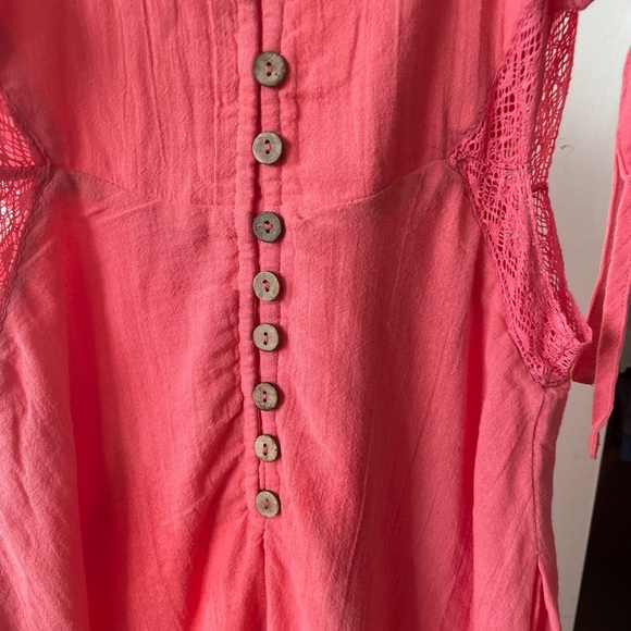 NWT Free People Vivi Mini Dress in Sugar Coral, Size Large - Picture 5 of 12
